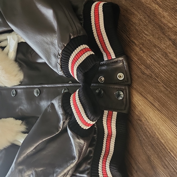 NWT Coach Dream Catcher Varsity Jacket In Dark Brown - Picture 11 of 16